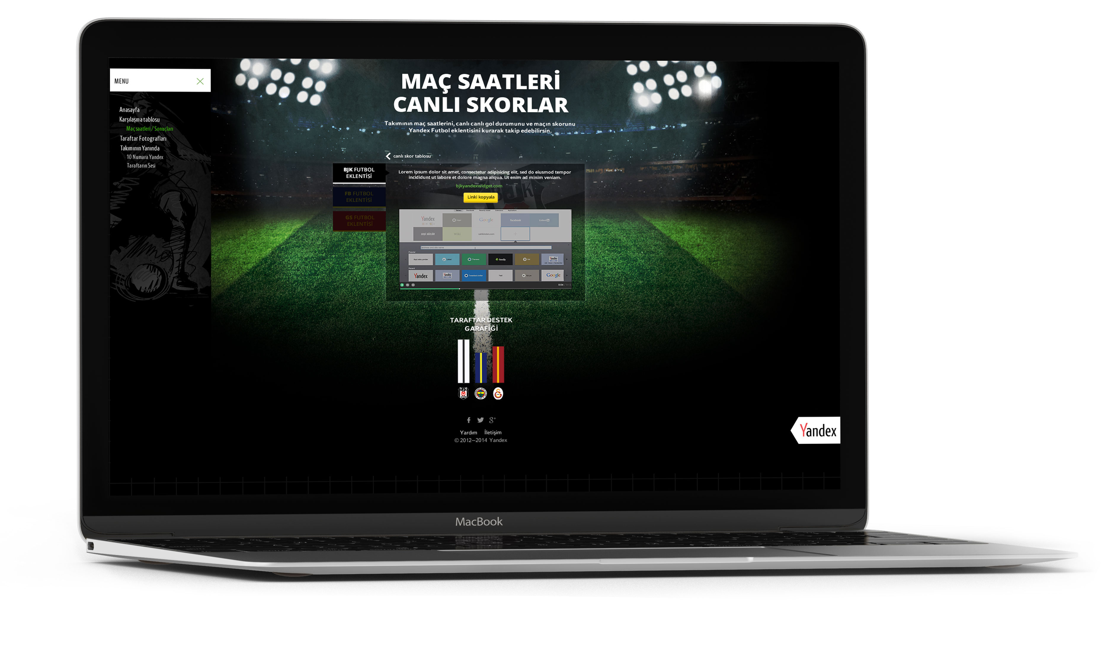 Yandex Dijital Kampanya  Futbol Aşkı